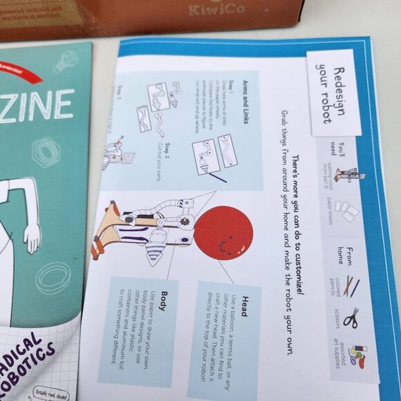 KiwiCo Kiwi Crate Science Kit Walking Robot Building set Engineering Tinker Crat - Picture 7 of 10